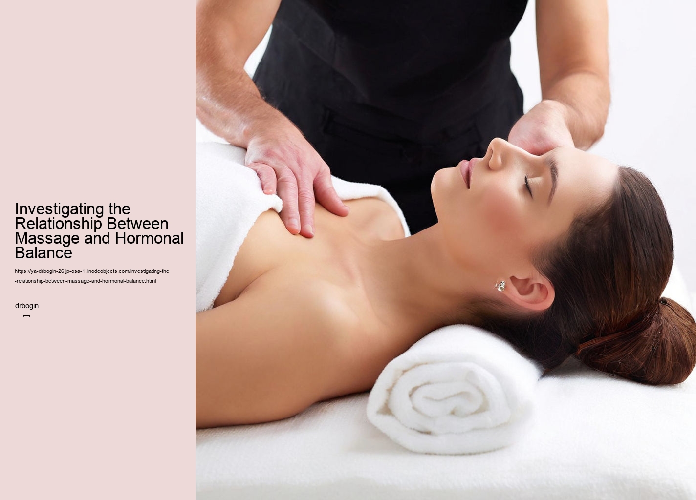 Investigating the Relationship Between Massage and Hormonal Balance